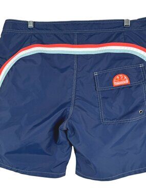 Sundek Swim Trunks Shorts Mens Size 34 Blue Mesh Lined Surf Beach SS-2380
